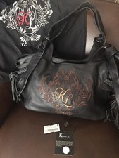 Damen Tasche Karen Ly Schwarz Echt Leder