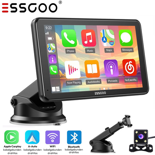Zoll carplay android auto - 7-zoll,