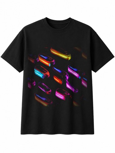 Neon flip phone - phone, glow