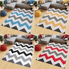 Wohzimmer Teppich Zick Zack