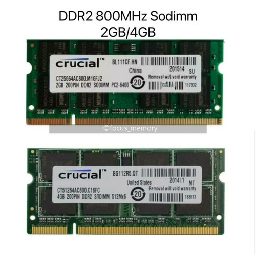 Crucial 2gb 4gb - 2gb, pc2-6400
