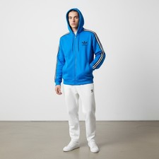 Adidas Trainingsjacke Jacke Track Jacket Blau Kapuze Gr. XL Vintage Y2K