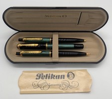 PELIKAN Schreibset M400 450 455 grün Füller Kugelschreiber Bleistift Souverän ?