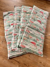 Gartenstuhlauflagen für Hochlehner, 4 Stk., 120x50x3 Cm Flamingo Design