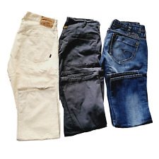 3x G-Star Damen Hosen Jeans Chino Größe 33 Länge 30 Denim Raw Originals Set lang