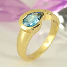 Moderner Ring 750 Gelbgold 18K