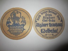 1   VK- Bierdeckel aus Kempten, Allgäuer Brauhaus, Teil 2