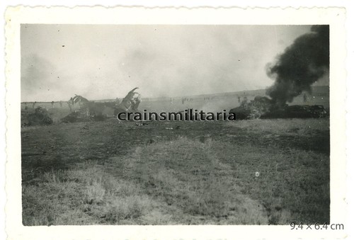 Orig foto brennendes flugzeug - orig.,