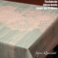 TISCHDECKE PVC DECKE SCHUTZFILIE BREIT 140 CM QUALITÄT WASSERABWEISEN WETTERFEST