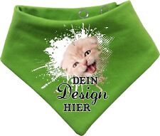 Hunde Halstuch uni personalisiert mit deinem Wunschmotiv oder Name