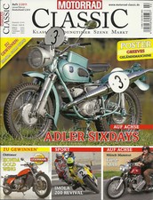 Motorrad Classic Heft 2/2011 - Adler MBS 250G, Yamaha TX 750, Münch Mammut....