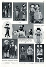Allerlei Puppen XL Seite 1924 mit 9 Abb. u.a. Käthe Kruse Margarete Steiff 