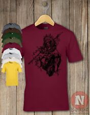 Grunge Native American Skelett T-Shirt Tattoo Festival Kleidung Coole Tee