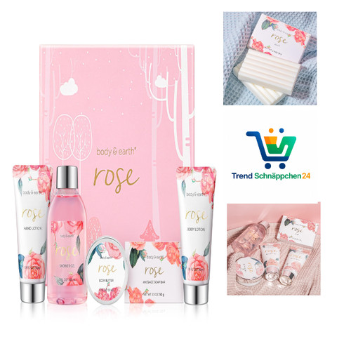 Rose geschenkset 5tlg - 5tlg, frauen