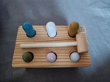 Klopfbank Buntes Holz