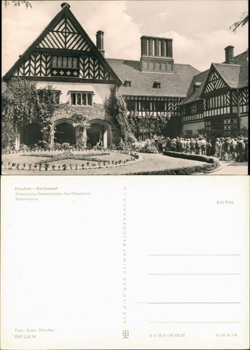 Ansichtskarte potsdam schloss - ansichtskarte,