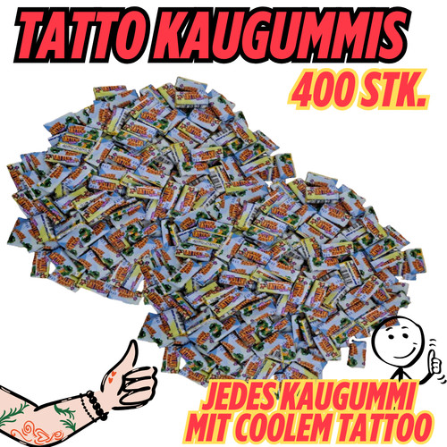 400 kaugummi mit tattoo - 400,