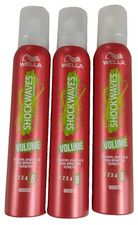 3x Wella Shockwaves Volume