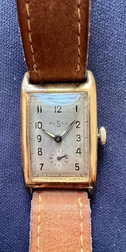 Vintage festa uhr rechteckig - vintage,