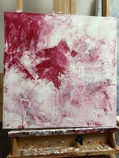 Original Acryl Bild Kunst, gespachtelt 80x80 - unbekannter Künstler, NP 450,00 €