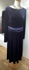 BODEN wunderschönes festliches Samtkleid dunkelblau, Midi, 38 (12R), ungetragen!