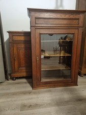 Jugendstil EICHE Bücherschrank Vitrine Aufsatzschrank Anrichte 