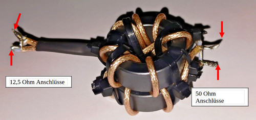 Balun ohm 12 5 - /, 12,5