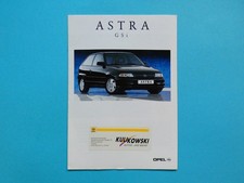 Prospekt / Katalog / Broschüre - Opel Astra - GSi und GSi 16V - 02/93