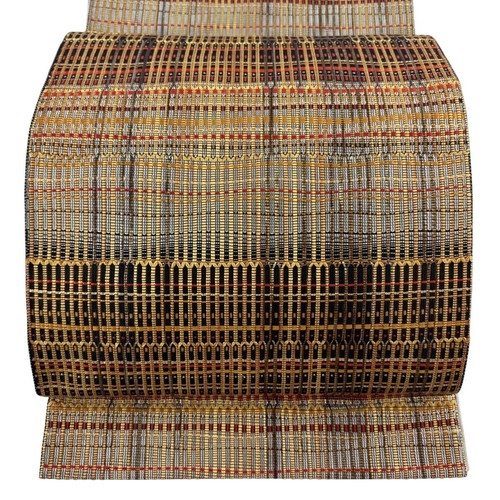 Obi seide grau geometrisches - obi,