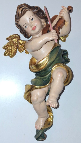 Holzfigur geschnitzt engel - holzfigur,
