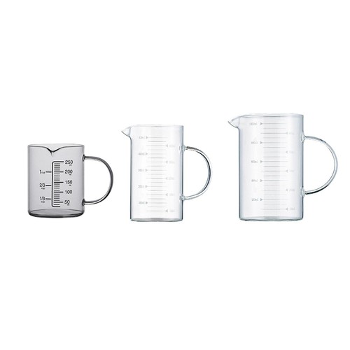 Messbecher aus glas - messbecher,