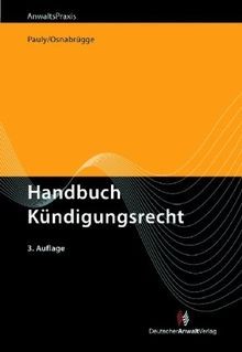 Handbuch kündigungsrecht von - handbuch,