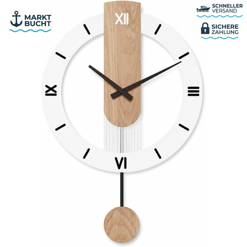Wanduhr holz pendeluhr modern - pendeluhr,