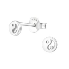 O&S  Yin und Yang Ohrstecker