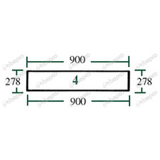 Heckscheibe unten für Deutz-Fahr Agroprima 4.11-6.16 DX 3.10 3.30 3.65 4.07 6.0