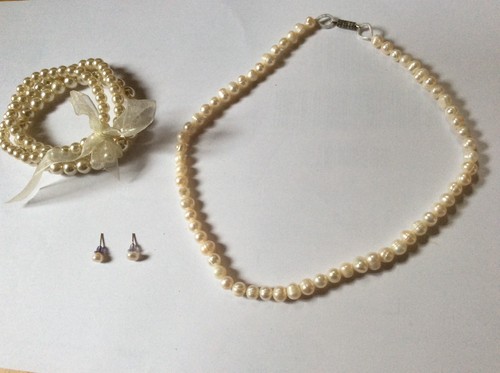 Perlenimitat schmuckset - perlenimitat,