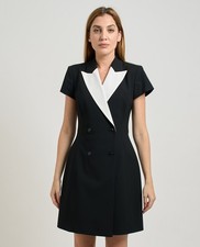 Kazuna Hugo Damen Blazer Kleid Doppelreiher