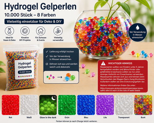 Hydrogel gelperlen 000 - hydrogel,