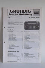 Grundig  Service Manual für RR 1140 / RR 1140 SL,   O r i g i n a l