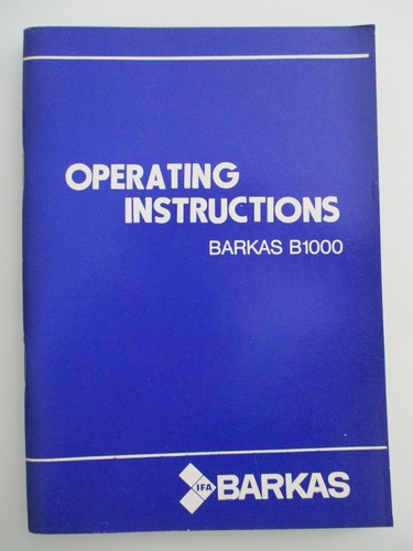 Ifa barkas 1000 operating - 1000,