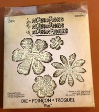 Sizzix - BigZ Stanzschablone - Blumen Blüten Tattered Florals - Tim Holtz