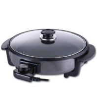 SHOV Elektrische Pizzapfanne Partypfanne Elektropfanne Bratpfanne 32x5cm MG-305