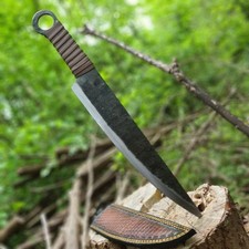 Mittelalter Arbeitsmesser Wikinger Sax Orkmesser  Handgeschmiedet   (SRM1)