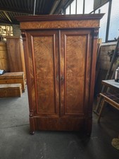 Gründerzeit Kleiderschrank Wäscheschrank Nußbaum um 1890