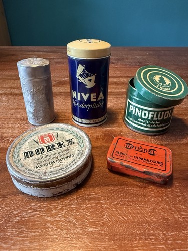 Konvolut alte blechdosen - konvolut,