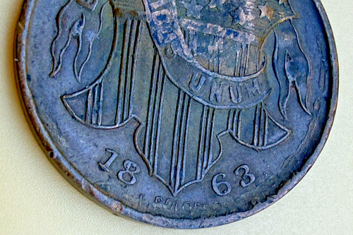Civil war token - token,, 1863