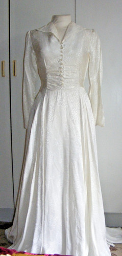 Vintage 40er jahre brautkleid - 40er,