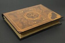 Alte Schatulle Buch Intarsien Holztruhe Holz Biedermeier ? Schmuckkasten Truhe