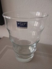 Flirt by R&B Rosen Glas Vase Vasen Glasvase Blumenvase konisch Rillen 18x13 Deko