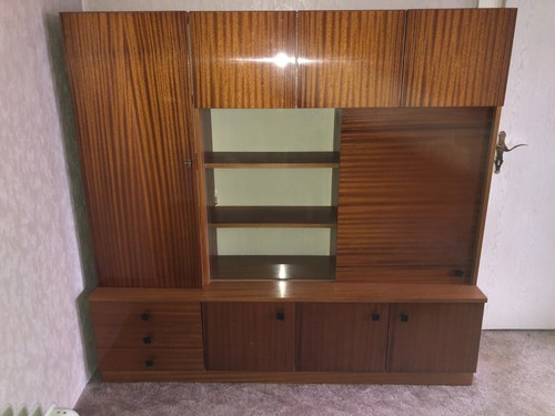 Schrankwand ddr glas - schrankwand,